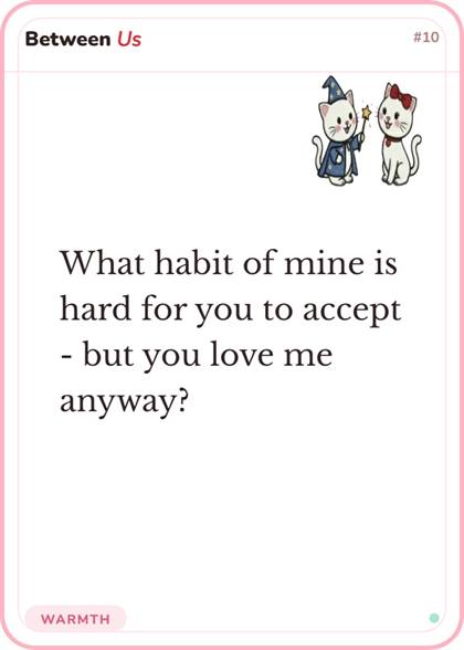 Between Us sample card 10